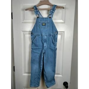 Vtg OshKosh B'Gosh Vestbak Denim Overalls Kids Size 6 - 90s Flaw( See Desc.)
